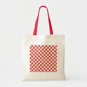 Roter Gingham Tragetasche
