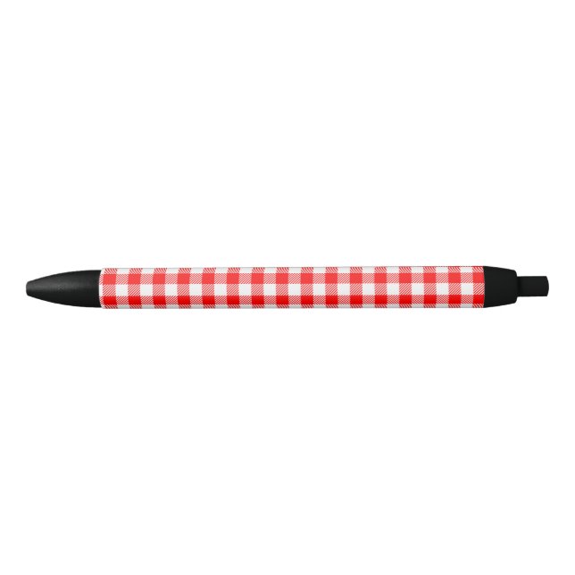 Roter Ginghampicknick-Tischdeckedruck Kugelschreiber (Vorderseite)