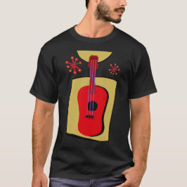 Roter Gitarre T - Shirt