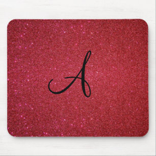 Roter Glitter Mousepad
