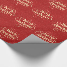 Roter Glitzer Frohe Weihnachtsgrüße Geschenkpapier