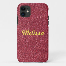 Roter Glitzer funkelt mit Ihrem Namen