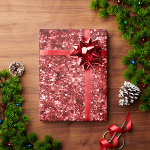 Roter Glitzer Geschenkpapier