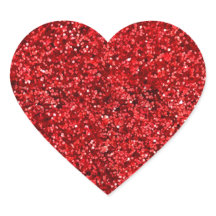 Roter Glitzer