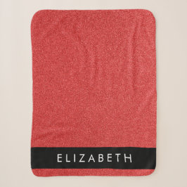 Roter Glitzer, Hintergrund des Glitzer, Ihr Name Sherpadecke