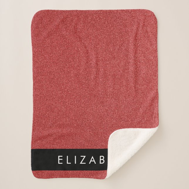 Roter Glitzer, Hintergrund des Glitzer, Ihr Name Sherpadecke (Vorderseite)