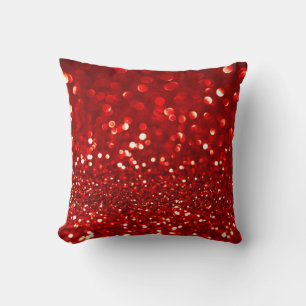 Roter Glitzer Kissen