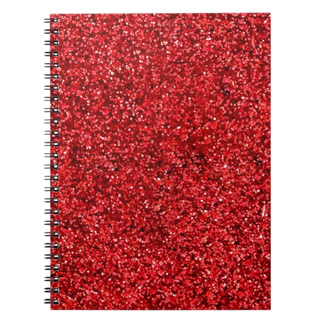 Roter Glitzer Notizblock (Vorderseite)