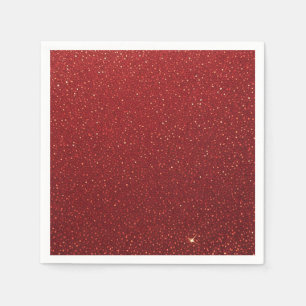 Roter Glitzer Serviette