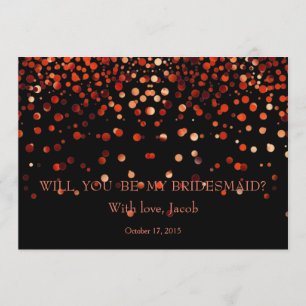 Roter Glitzer sind Sie meine Einladung