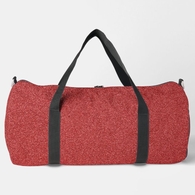 Roter Glitzer, Sparkle, Hintergrund des Glitzer Duffle Bag (Vorderseite)