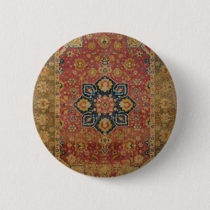 Roter Gold Kashan Teppich Perser Asiatisch Button