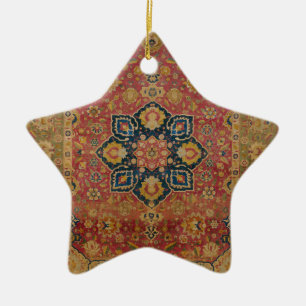 Roter Gold Kashan Teppich Persisch Asiatisch Keramik Ornament