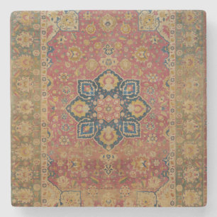 Roter Gold Kashan Teppich Persisch Asiatisch Steinuntersetzer
