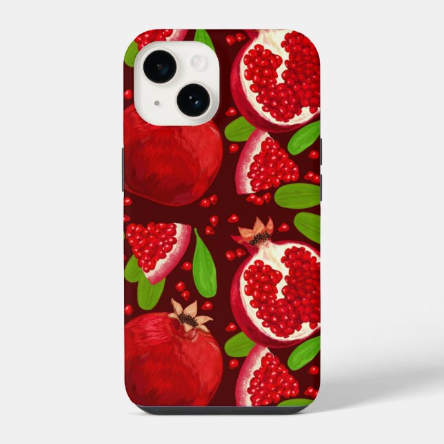 Roter Granatapfel | iPhone 14 Case-Mate  Hülle (Rückseite)