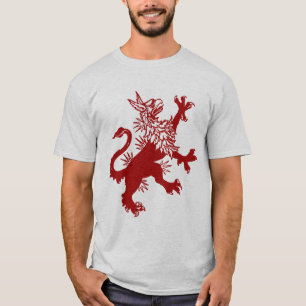 Roter Greif - mittelalterliches Gryphon T-Shirt