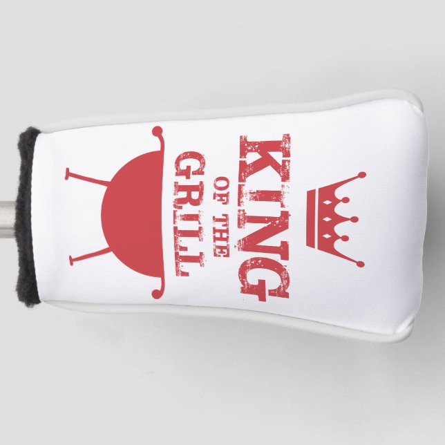Roter Grillkönig Golf Headcover (Vorderseite)