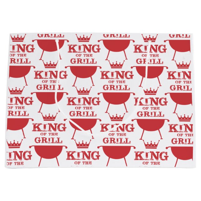 Roter Grillkönig Große Geschenktüte (Vorderseite)