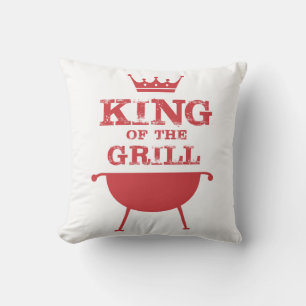 Roter Grillkönig Kissen
