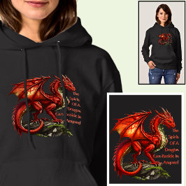 Roter grüner Drache, Geist kann in jedem leben Hoodie