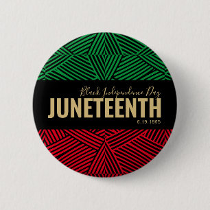 Roter Grüner Unabhängigkeitstag 1865 JUNEZEHNTE Button