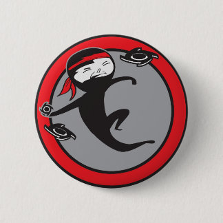 Roter Gurt-Knopf Button