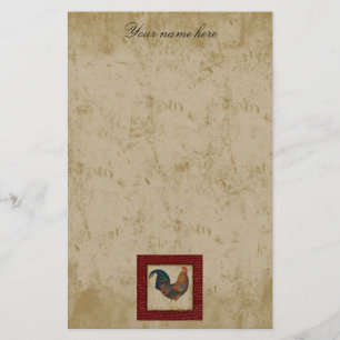 Roter Hahn Briefpapier