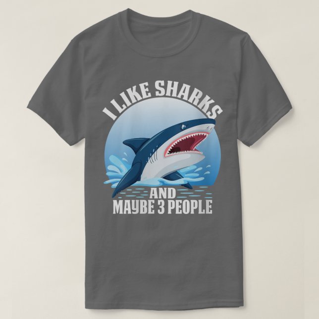 Roter Hai-Teehai-Damenhaie T-Shirt (Design vorne)