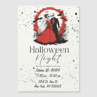 Roter Halloween Einladung