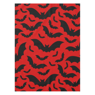 roter halloween vampirfledermäuse gothic tischdecke