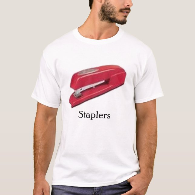 roter Hefter 2, Hefter - besonders angefertigt T-Shirt (Vorderseite)