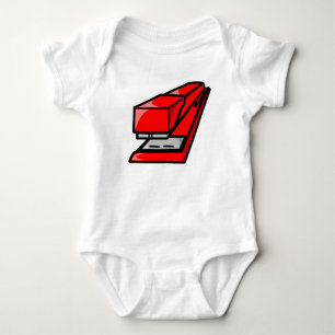 Roter Hefter Baby Strampler