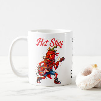 Roter Heißer Chili-Rocker Mit Zitat Kaffeetasse