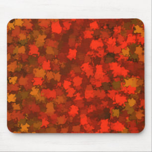 Roter Herbst verlässt Camouflage Mousepad