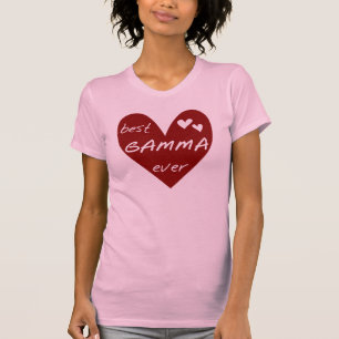 Roter Herz Bestes Gamma Aller Zeiten T-Shirts und