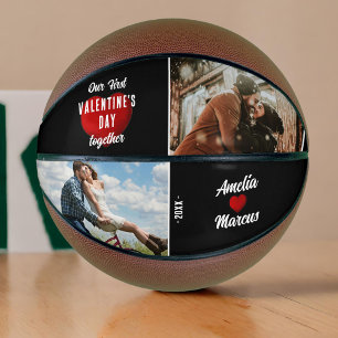 Roter Herz Unser erstes Valentinstag Zusammen 2 Fo Basketball