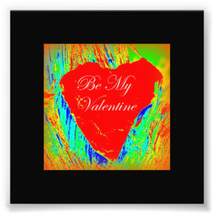 roter Herz Valentine-Fotodruck Fotodruck