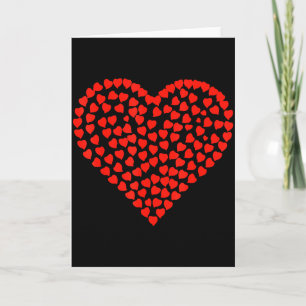 Roter Herz Valentinstag Frauen Mädchen Karte