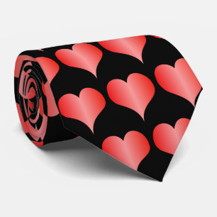 Roter Herzen Design Krawatte
