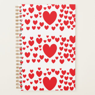 Roter Herzen Planer