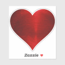 ROTER HERZSTICKER