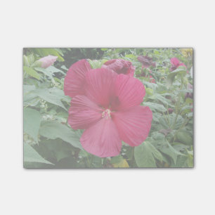 Roter Hibiskus Post-it Klebezettel
