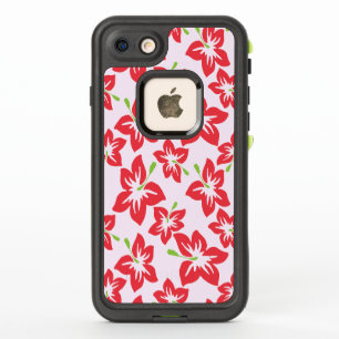 Roter Hibiskus, rote Blumen, Blumenmuster