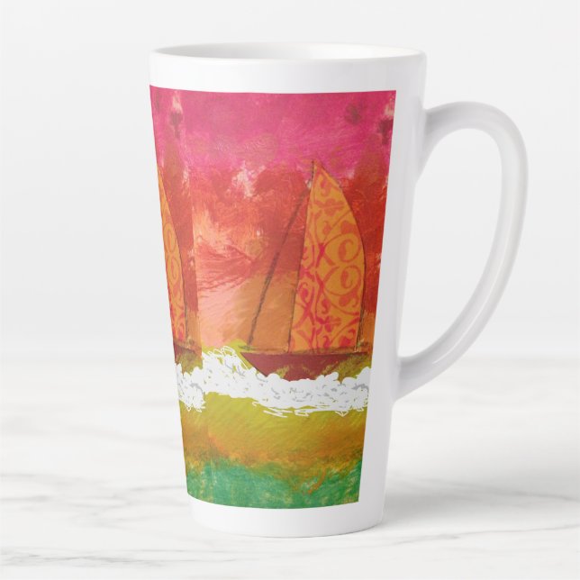 Roter Himmel segeln Milchtasse (Rechts)