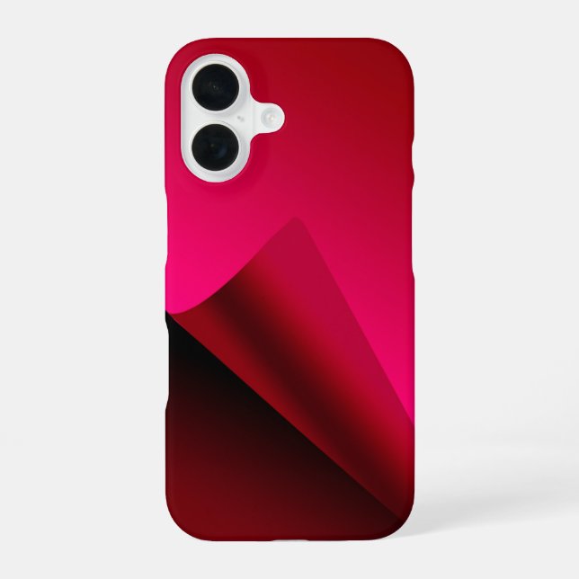 Roter Hintergrund iPhone 16 Hülle (Rückseite)