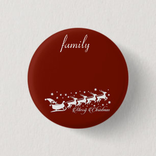 Roter Hintergrund mit dem Weihnachtsmann und Renti Button