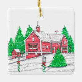 Roter Holiday Barn Ornament
