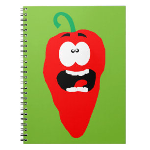Roter Hot Chili Pepper Notizblock