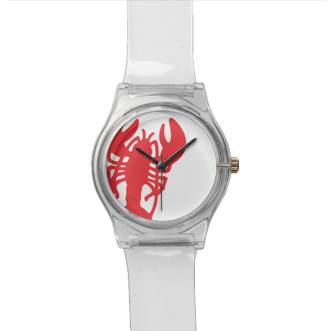 Roter Hummer Armbanduhr (Nahaufnahme)
