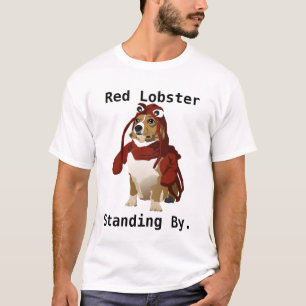 Roter Hummer-bereitstehendes Hundefort Meme T-Shirt